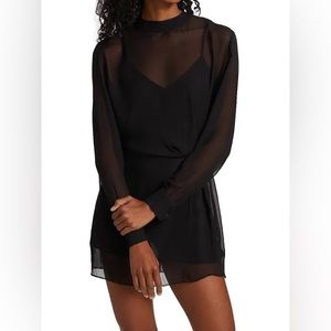 Rag & Bone Lyla Black Mini Dress Size 0